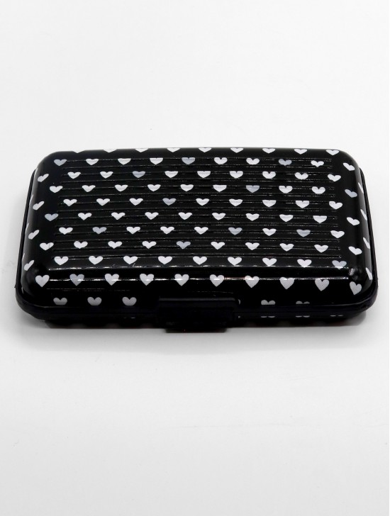 HEART PRINTS CREDIT CARD WALLET